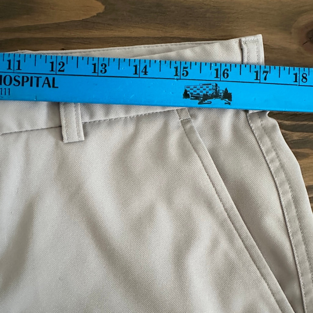 Men’s Pebble Beach Performance Flat Front Golf Shorts 34 Gray Classic - Picture 5 of 6